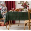 Elegant Plaid Christmas Tablecloth, Green Table Cloth Rectangle Table Christmas Decorations for Dinner Table (72" x 56") - 4 of 4