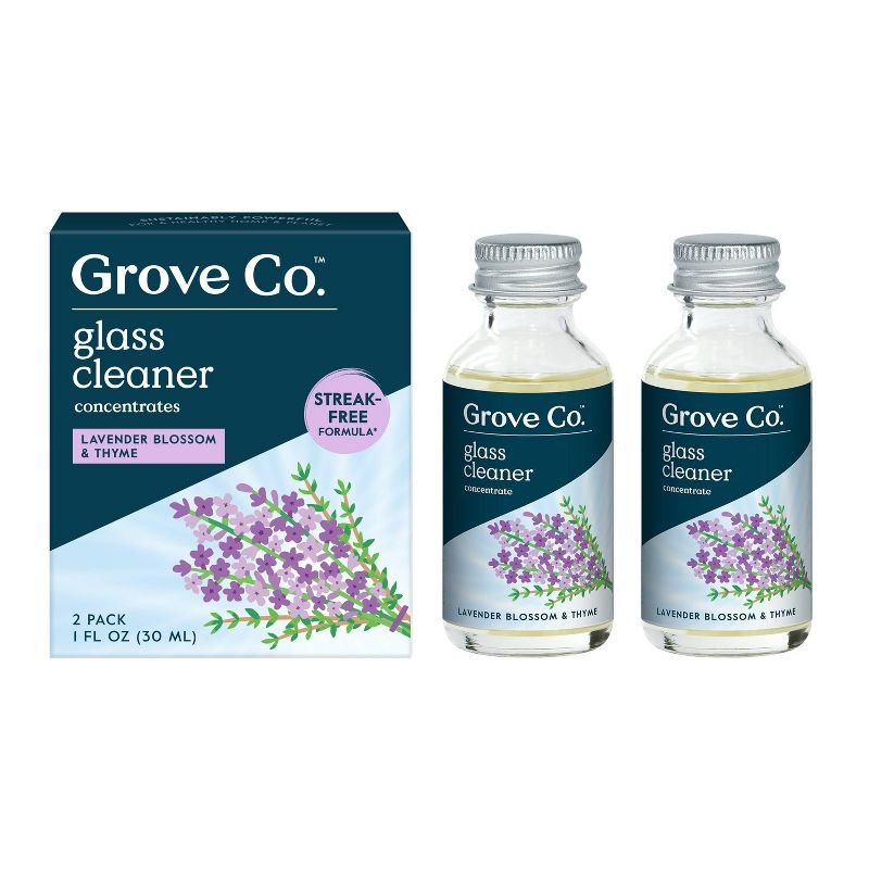Grove Co. Lavender Glass Cleaner Concentrates - 2 fl oz/2ct, 1 of 8
