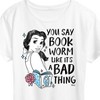Women's - Disney - Belle Bookworm Isn't Bad Short Sleeve Graphic T-Shirt - 2 of 4