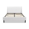Sandy Wilson Home Aspen Vertical Tufted Headboard Platform Bed Set, Queen - 2 of 4
