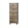 Saint Birch Oxford 4-Drawer Lateral File Cabinet, Rustic Oak - 2 of 3