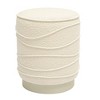 TOV Furniture Nero Boucle Upholstered Round Ottoman - 4 of 4