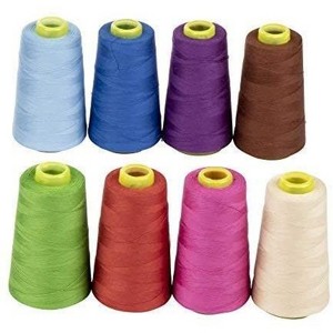 Juvale 8 Pack Sewing Thread Cotton Spools, 8 Colors (1700 Yards Each) - 1 of 3