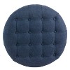 Large Tufted Round Storage Ottoman - HomePop - image 4 of 4