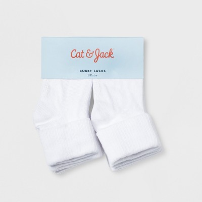 Baby Girls' 6pk Bobby Socks - Cat 