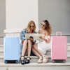 Sapphtopaz Carry-On/Checked Luggages,ABS Hardshell Luggage with Double Wheels, Expandable Lightweight TSA Lock Suitcase - 2 of 4