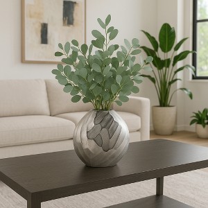 Ceramic Vase for Living Room Decor - Decorative Flower Vase for Home Decor, Bedroom Accent, or Office Display - 1 of 4