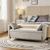 Arrigo Upholstered Flip Top Storage Bench with Arms ART OF LIVING DESIGNS - 2 of 4