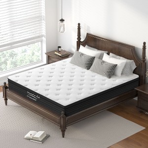 PAGED King Size Mattress Hybrid Mattress with Individually Pocketed Innerspring, Medium Firm for Bedroom - 1 of 4