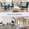 Dining Chairs Set of 2 Upholstered Parsons Dining Chairs with Nailhead Trim and Solid Wood Legs Fabric Dining Room Kitchen Side Chair - 2 of 4