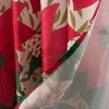 RT Designers Collection Christmas Flower Poinsettia Slub Shower Curtain 70" x 72" Red - 3 of 4