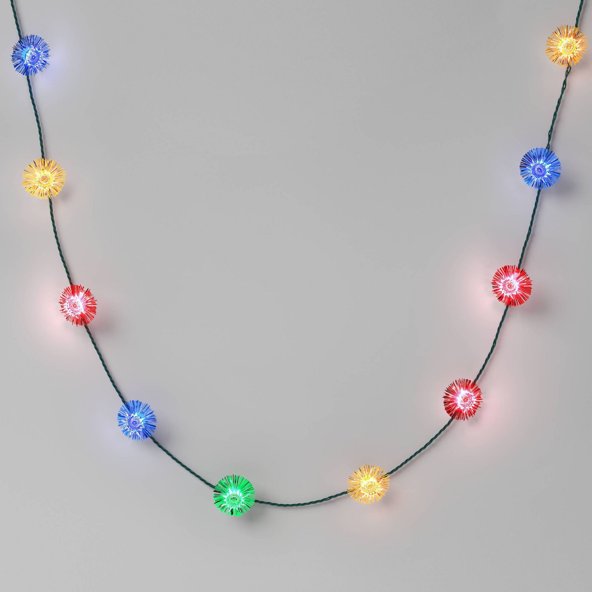 20ct Christmas Tinsel Lights Multi-Colored with Green Wire - Wondershop™