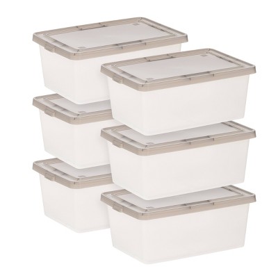 Iris 6pk 19qt Remington Weathertight Storage Box : Target