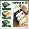 YONWAY 2 Drawer Metal File Cabinet,Filing Cabinet with Lock and Wheels,Mobile File Storage Cabinet,for Letters/Legal/A4,for Home Office and School - 2 of 4