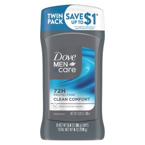 Dove Men+Care 72hr Deodorant Stick - Clean Comfort - Aluminum Free - 3oz - 1 of 4