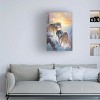 Trademark Fine Art - Ray Heere Wolves in Winter Mountains 2 Canvas Art - 2 of 4