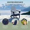 WestinTrends Nantucket Outdoor Patio HDPE Resin Folding Adirondack Chairs With Cup Holder and Phone Holder (Set of Four) - 3 of 4