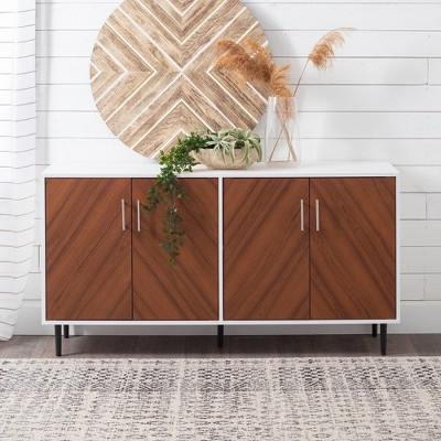 Angelo Modern Bookmatch 4 Door Sideboard - Saracina Home, image 4 of 26 slides