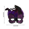 Unique Bargains Sequined Feathers Party Mask 1 Pc - 2 of 4