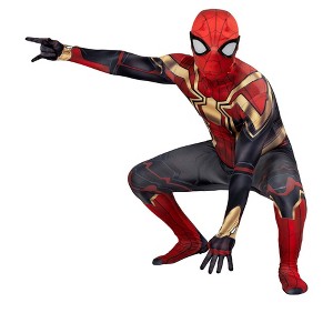 HalloweenCostumes.com Spider-Man No Way Home Adult Spider-Man Integrated Zentai Suit Costume - 1 of 4