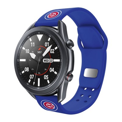 MLB Chicago Cubs Samsung Watch Compatible Silicone Sports Band - 22mm