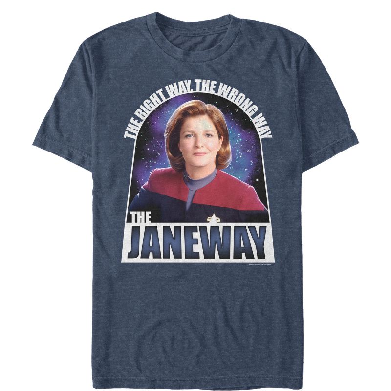 Men's Star Trek: Voyager Right Way, Wrong Way, The Janeway T-Shirt, 1 of 4