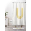 Deny Designs April Lane Art Block Monogram Shower Curtain - 3 of 3