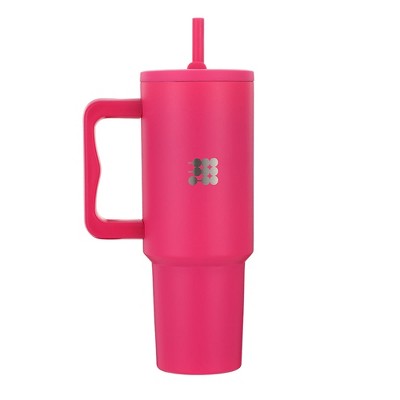 Cubitt Insulated Stainless Steel 40 oz Tumbler with Handle and Straw Lid, Cupholder friendly