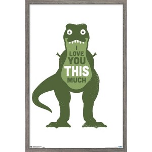 Trends International David Olenick - Love You Framed Wall Poster Prints - 1 of 4