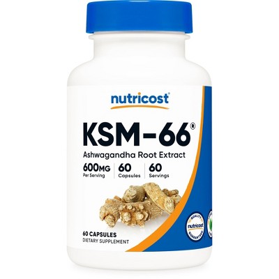 Nutricost KSM-66 Capsules (600 MG) (60 Capsules)