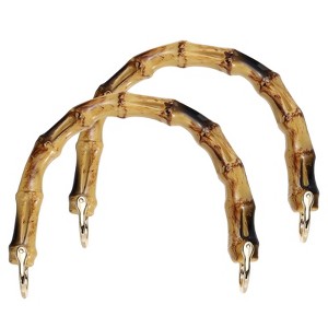 Unique Bargains Bag Making Supplies U-Shaped ABS Purse Handles with Gold Buckles 2 Pcs - 1 of 4