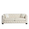 TiramisuBest Convertible 3 in 1 Sleeper Sofa and Sectional Sofa with 4 Storage Space for Living Room,Corduroy Couch With 4 pillows,Corduroy - 4 of 4