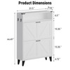 Shoe Cabinet, Shoe Storage Cabinet with 2 Flip Drawers, Shoe Organizer Cabinet, Shoe Storage Rack with Open Shelf - 3 of 4