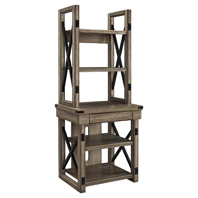 rustic bookshelf target