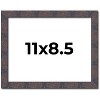 PosterPalooza | Photo Size Slim Profile Brown Frame - UV Acrylic, Foam Board Backing, Hanging Hardware - 2 of 4
