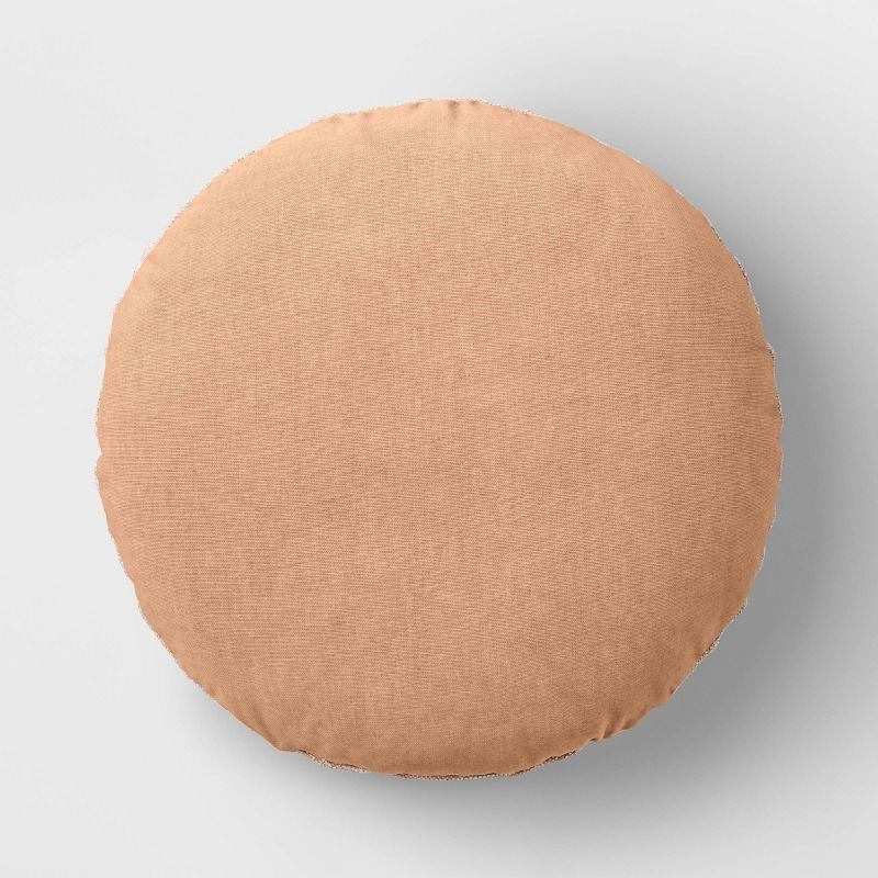 Woven Cotton Slub with Gold Lurex Round Throw Pillow - Threshold™, 6 of 7