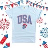 Simply Sage Market Women's USA Patriotic Lips Short Sleeve Garment Dyed Tee - 3 of 3