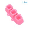 Unique Bargains Silicone Flexible Reusable 3-Cavity Ice Cube Trays 2 Pcs - 3 of 4