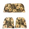 Northlight 3-Piece Wicker Furniture Cushion Set, Brown Floral - 3 of 3