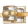 Troy Lighting Splash 3 - Light Vanity in  Gold Leaf Clear Pressed Shade - 3 of 4