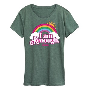 Women's - Barbie - I Am Kenough Rainbow Clouds Short Sleeve Graphic T-Shirt - 1 of 4