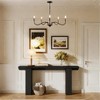Tribesigns Modern 5-Light Hanging Chandelier, Candle Pendant Light Fixtures Over Table for Dining Room, Living Room, Bedroom, Black - 4 of 4