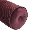 7"x18" Chelsea Velvet Neckroll Oblong Throw Pillow - Edie@Home - 3 of 3