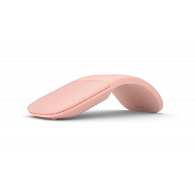 Microsoft Arc Mouse Soft Pink- Wireless - Wireless - Bluetooth Low Energy - BlueTrack Enabled - Tilt Wheel - Up to 6 Months Battery Life - Pink