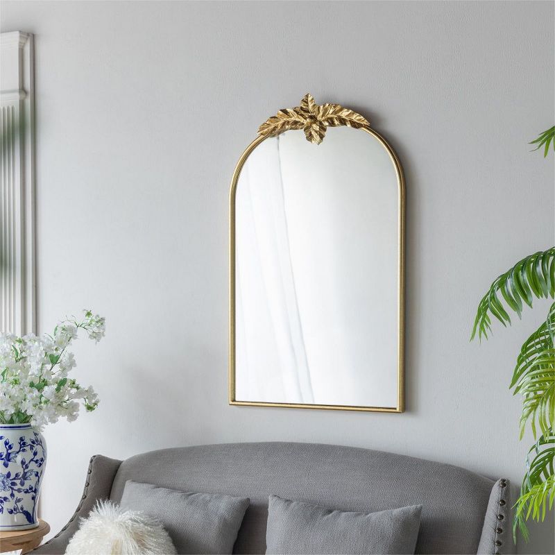 Brenda Anthropologie Wall Mirror,Baroque Inspired Wall Decor Mirror,Arch Mirror with Rectangular Gleaming Primrose Framed Mirror-The Pop Home, 2 of 8