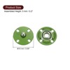 Unique Bargains Alloy Invisible Durable High Hardness Buckle Fasteners Press Studs Buttons 5 Pcs - 2 of 4
