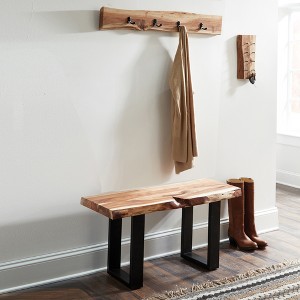 Alaterre Furniture Alpine Bench Natural Brown - 1 of 4