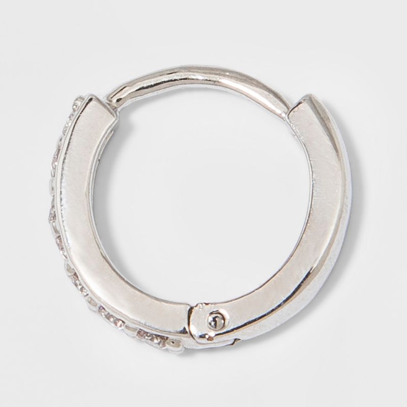 Huggie Hoop Earrings - A New Day&#8482; Silver, 2 of 4