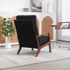 25.2"W Modern Rocking Chair Accent Lounge Armchair Comfy Boucle Upholstered,Green - 3 of 4
