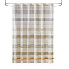 VYNXARIA Cotton Stripe Printed Shower Curtain with Tassel - 2 of 4